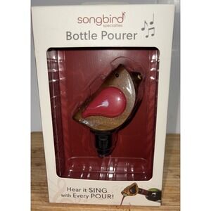 New Songbird Specialties Wine Bottle Pourer Sings when pouring Never Opened